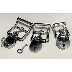 Locking Roller Buckles - Chrome Finish