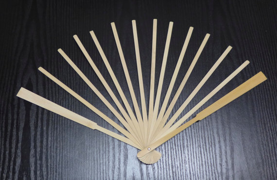 Bamboo Fan Staves Design and Make your custom fan in fabric, paper or feathers